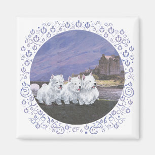 Westies in Scotland Magnet
