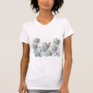 Westies in Snow fun T-shirt for theWestie Lover !