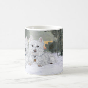 Westies in Wintertime Coffee Mug