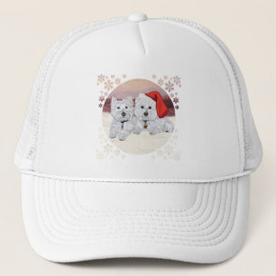 Westies in Wintertime Trucker Hat