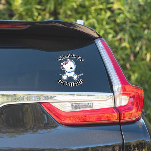 WESTIES ON BOARD Sticker