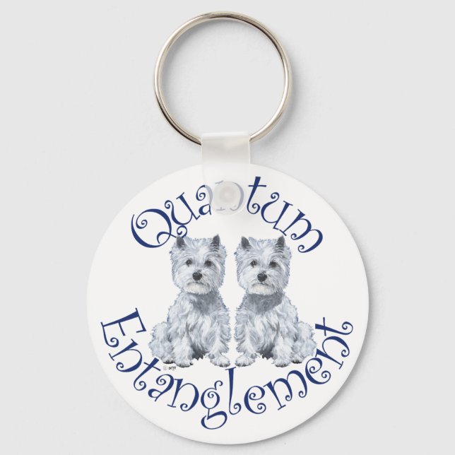 Westies Quantum Entanglement Key Ring (Front)