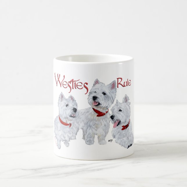 Westies Rule! Coffee Mug (Center)