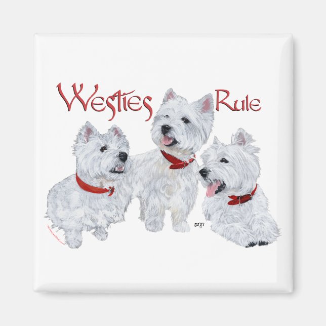 Westies Rule! Magnet (Front)