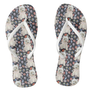 Westies, Westies, Westies Flip Flops