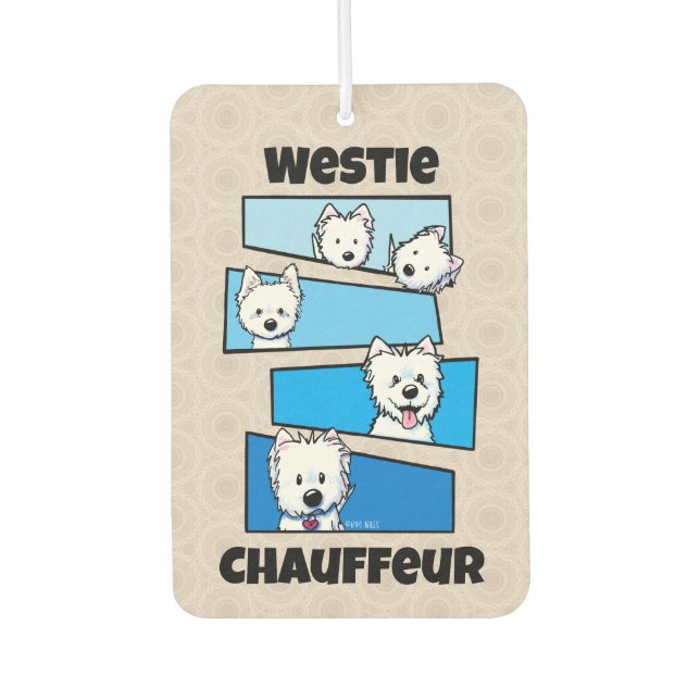 Westievision  car air freshener (Front)