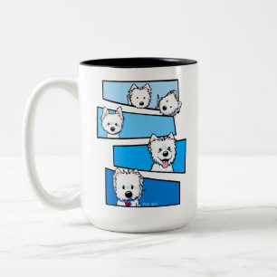 Westievision Westie Terrier Lover Two-Tone Coffee Mug