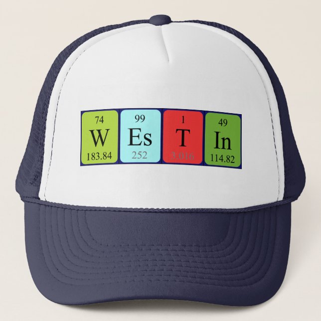 Westin periodic table name hat (Front)