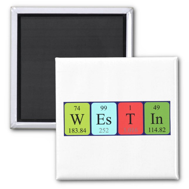Westin periodic table name magnet (Front)