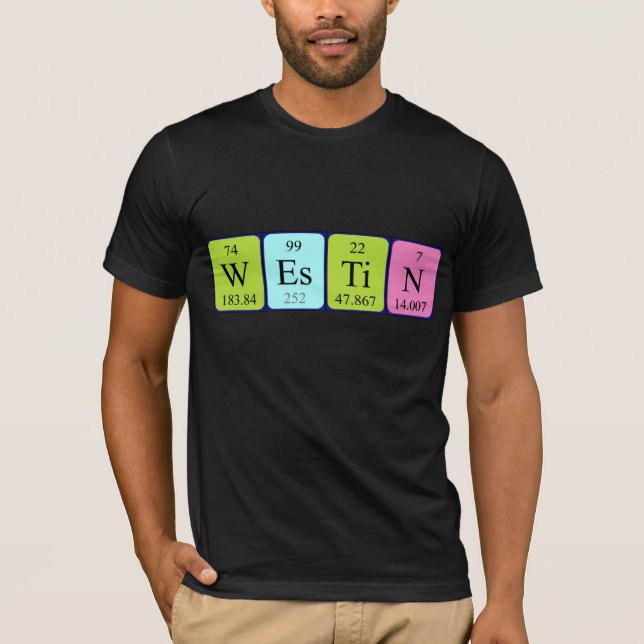Westin periodic table name shirt (Front)