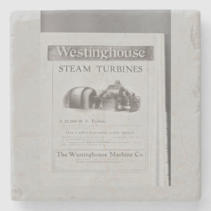 Westinghouse steam turbine  ceramic tile trivet stone coaster