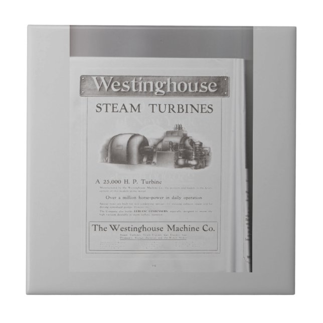 Westinghouse steam turbine  tile (Front)