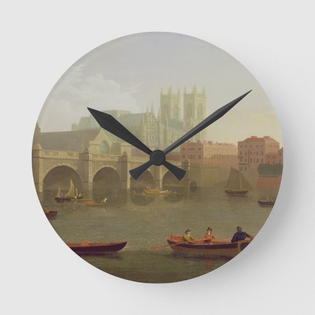 Westminster Abbey and Westminster Bridge Seen from Round Clock (Front)