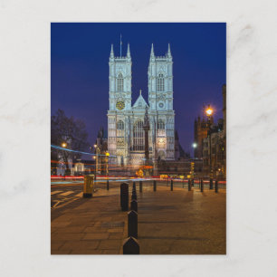 Westminster Abbey, London UK Postcard