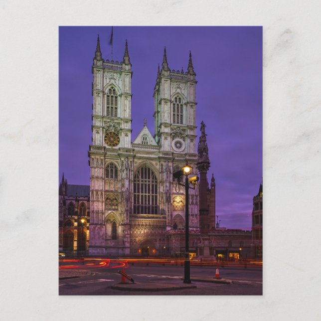 Westminster Abbey, London UK Postcard (Front)