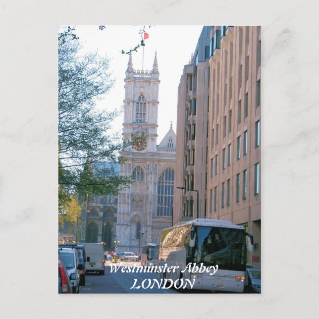 Westminster Abbey London UK postcard (Front)