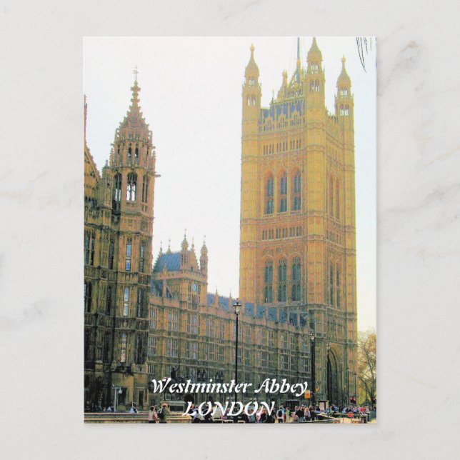 Westminster Abbey London UK postcard (Front)