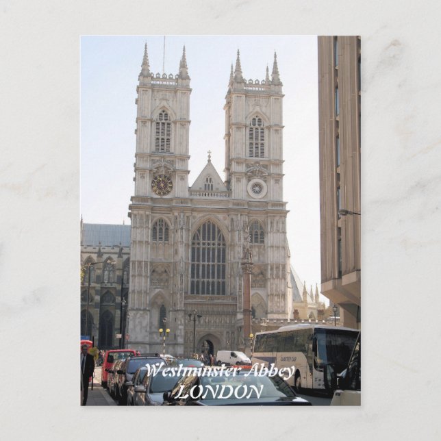 Westminster Abbey London UK postcard (Front)