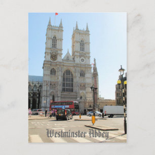 Westminster Abbey London UK postcard
