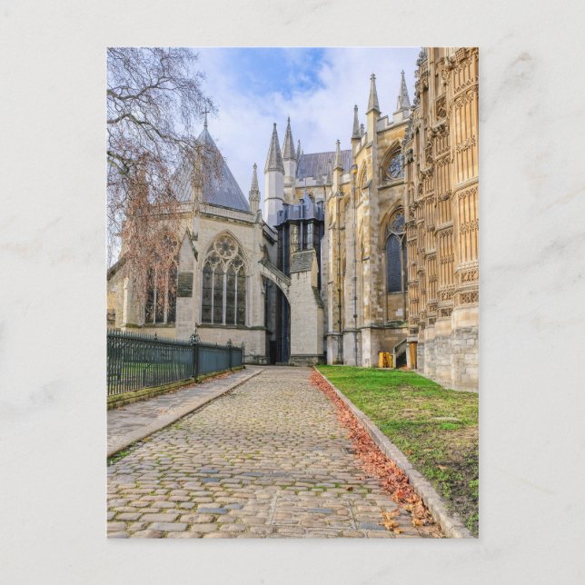 Westminster Abbey, London UK Postcard (Front)