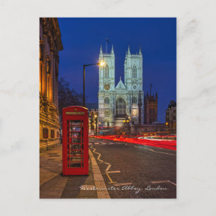 Westminster Abbey, London UK Postcard