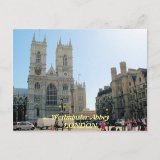 Westminster Abbey London UK postcard