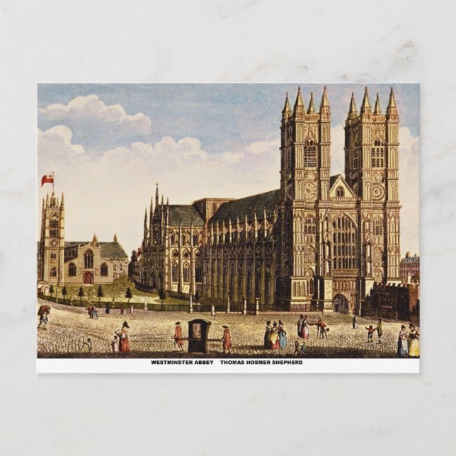 Westminster Abbey Postcard (Front)