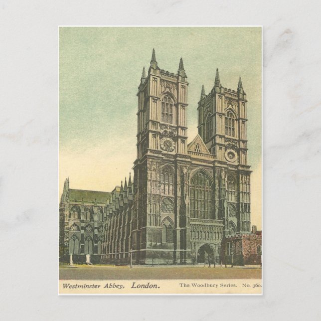 Westminster Abbey Vintage Post Card (Front)