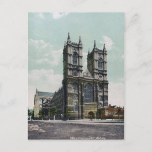 Westminster Abbey Vintage Postcard