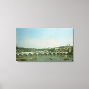 Westminster Bridge from the North with Lambeth Canvas Print