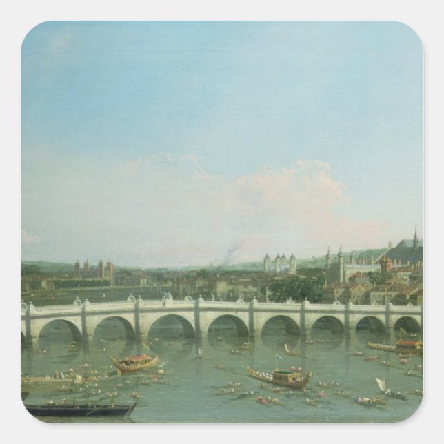 Westminster Bridge from the North with Lambeth Square Sticker (Front)