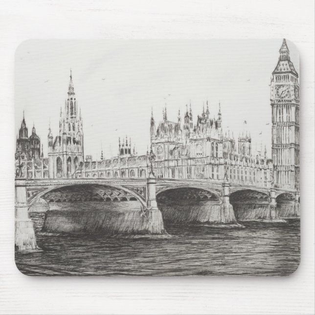 Westminster Bridge London UK. 30/10/2006 Mouse Mat (Front)