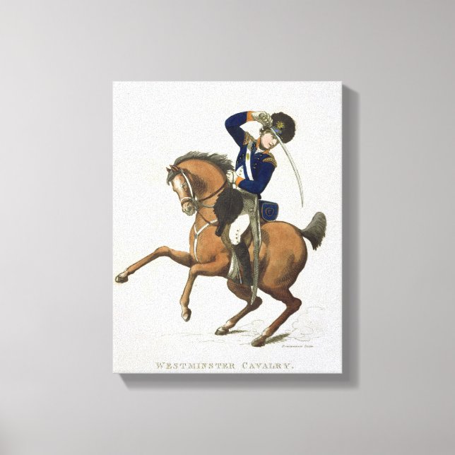 Westminster Cavalry Volunteer, plate 4 from 'Loyal Canvas Print (Front)