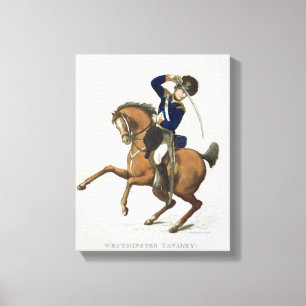 Westminster Cavalry Volunteer, plate 4 from 'Loyal Canvas Print