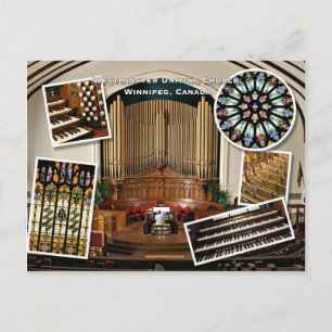 Westminster Church, Winnipeg montage Postcard