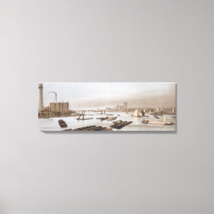 Westminster from Waterloo Bridge, incorporating th Canvas Print