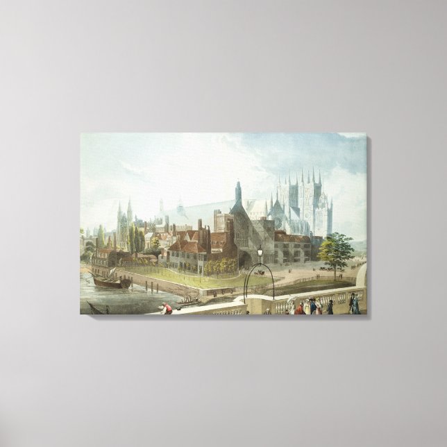 Westminster Hall and Abbey Canvas Print (Front)