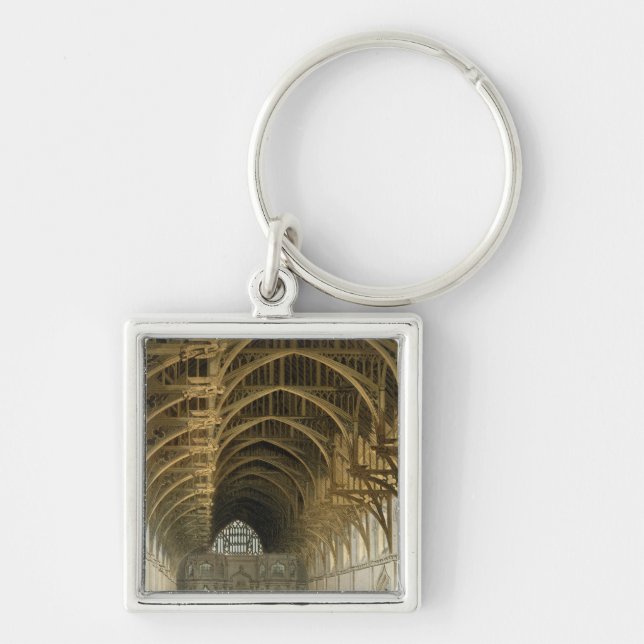 Westminster Hall, engraved by J. Bluck  pub Key Ring (Front)