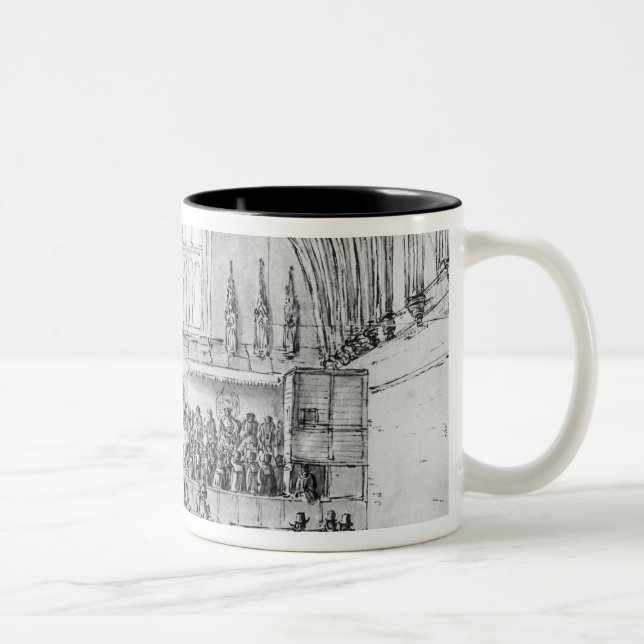 Westminster Hall Two-Tone Coffee Mug (Right)