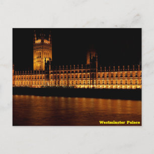 Westminster Palace at Night  Postcard