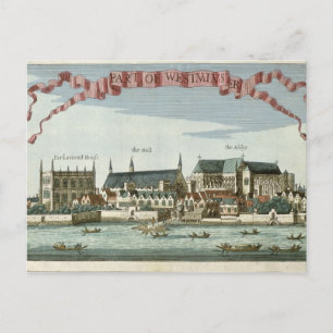 Westminster showing the Abbey Postcard
