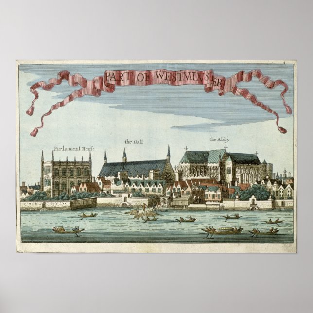 Westminster showing the Abbey Poster (Front)