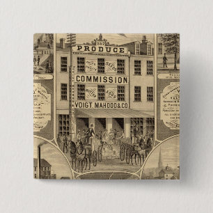 Westmoreland County, Pennsylvania 15 Cm Square Badge