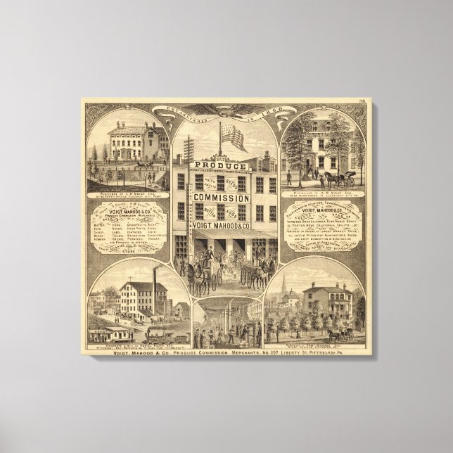 Westmoreland County, Pennsylvania Canvas Print (Front)