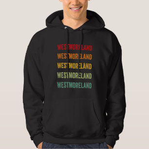 Westmoreland County Pennsylvania Rainbow Text Desi Hoodie