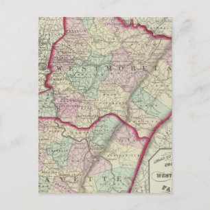 Westmoreland, Fayette counties Postcard