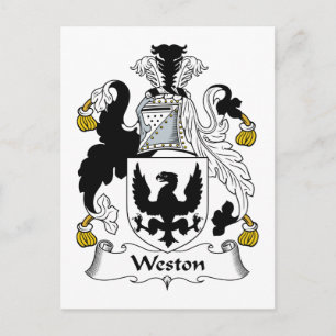 Weston Family Crest Postcard