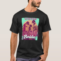 Weston FL Florida vintage retro ocean scene beach 