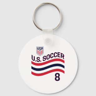Weston Mckennie 8 White Usmnt Officially Licensed Key Ring