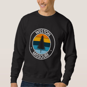 Weston Missouri MO USA City Pride Retro Sunset Sweatshirt